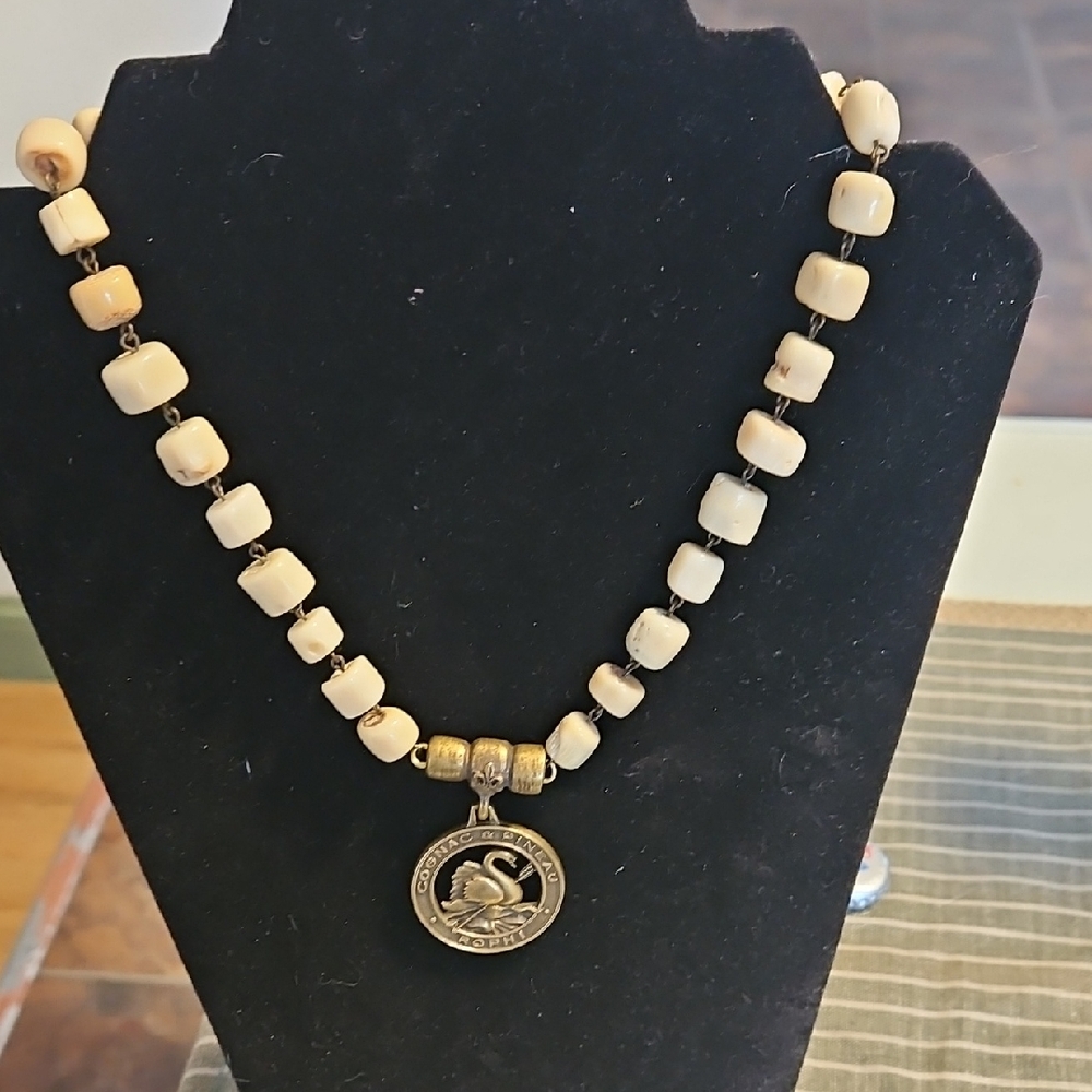 French Kande Brass Medallion And Amazite Stones